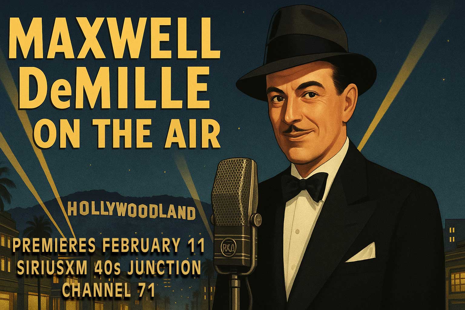 Maxwell DeMille on the Air poster
